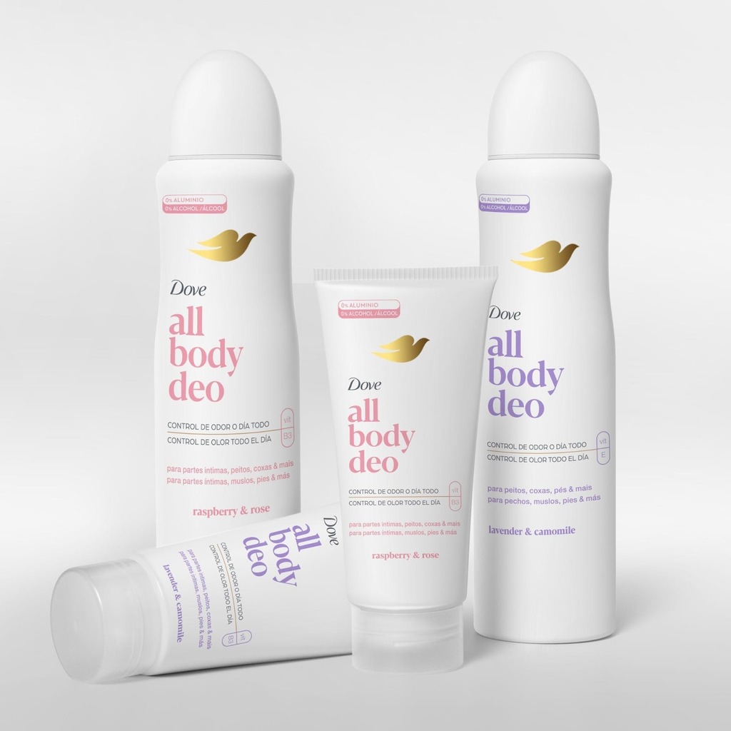 Dove lança desodorante para múltiplas áreas do corpo e amplia categoria de cuidados no Brasil